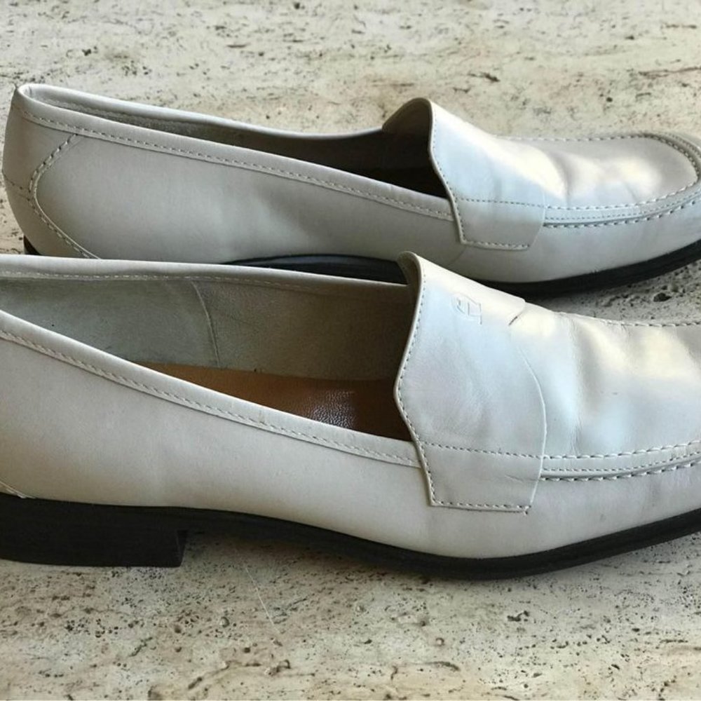 Etienne Aigner White Loafers